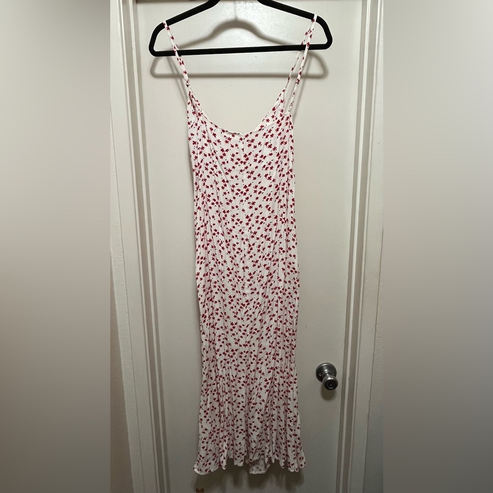 Reformation Red Floral Maxi Dress
